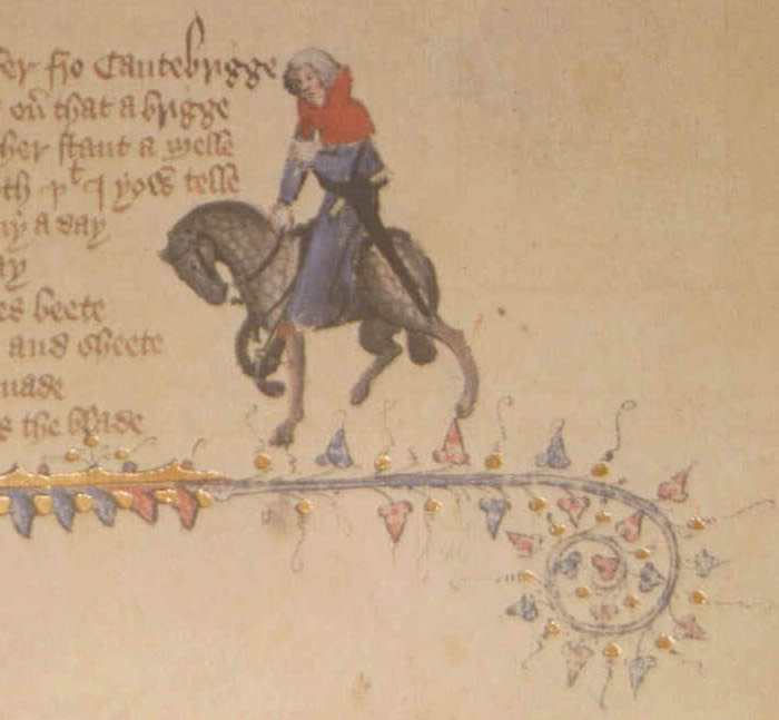 decorative Wife of Bath manuscript page