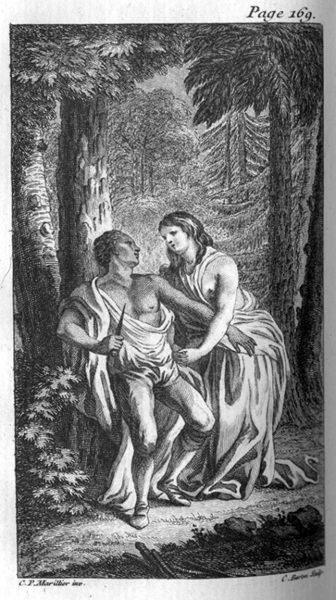 decorative Oroonoko: Imoinda's death